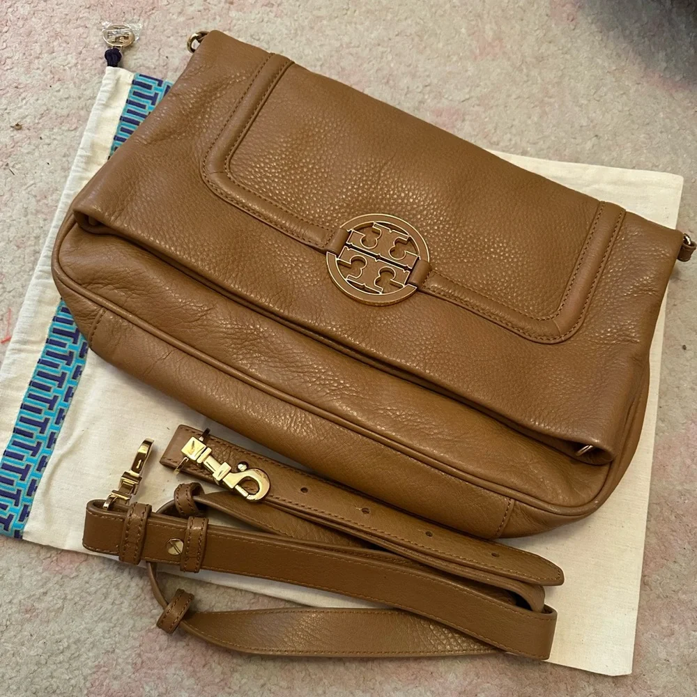 Tory Burch Brown Leather Crossbody Bag - Picture 1 of 4